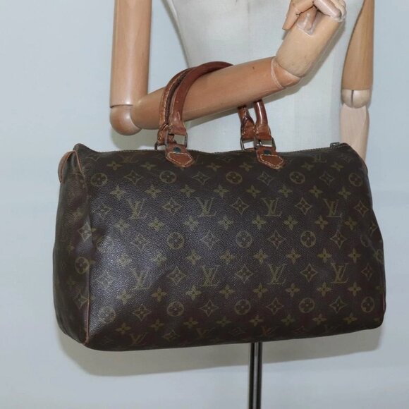 LOUIS VUITTON Monogram Speedy 35 Hand Bag M41524 LV Auth bs28622 - Picture 15 of 16